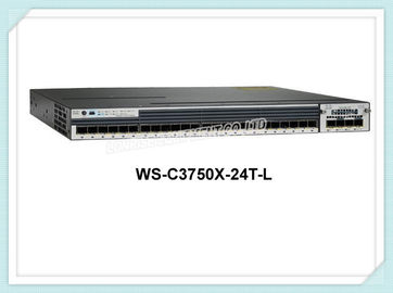 Переключатель локальных сетей оптического волокна портов переключателя сети ВС-К3750С-24Т-Л локальных сетей Сиско 24